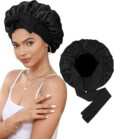 Pink Satin Bonnet
