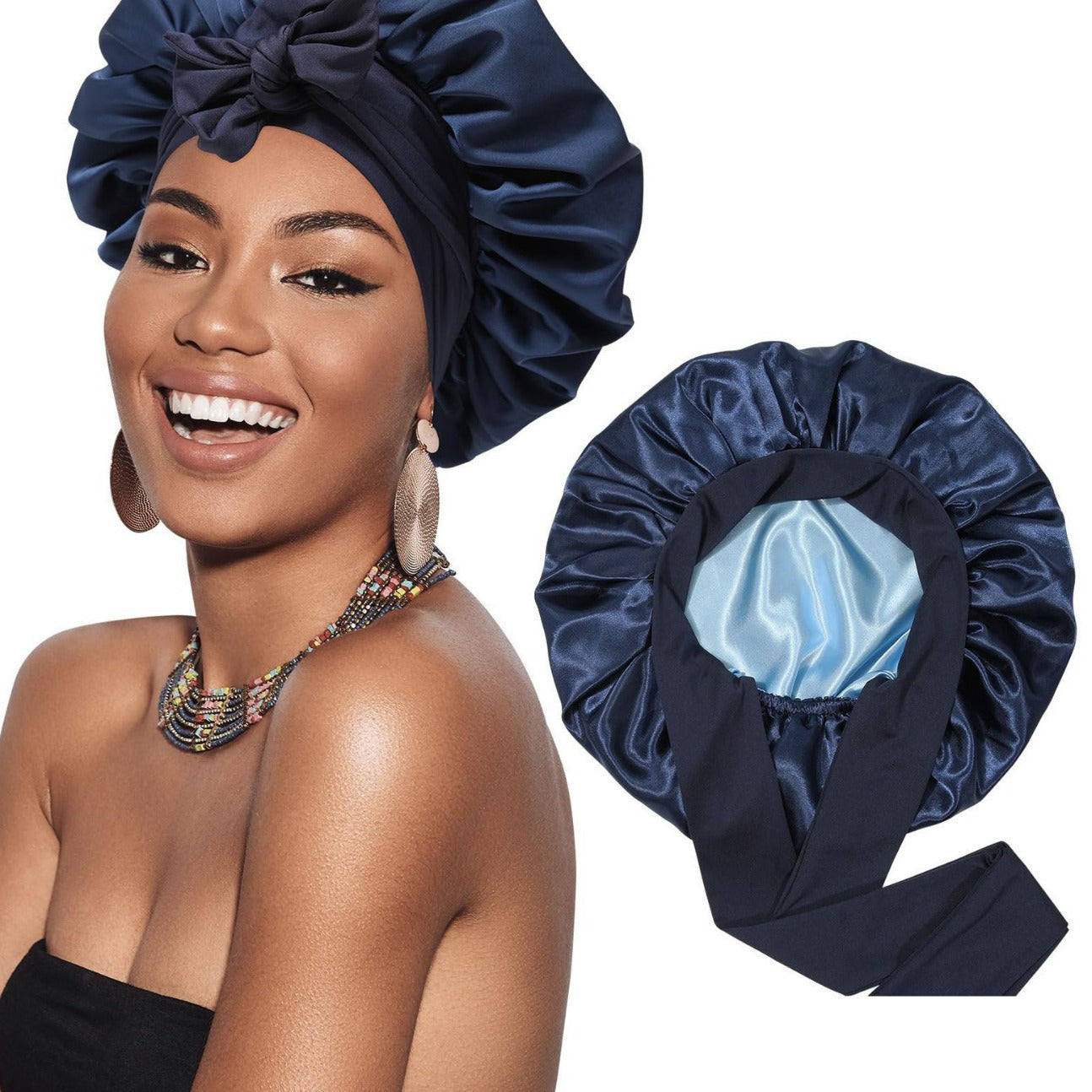 Pink Satin Bonnet